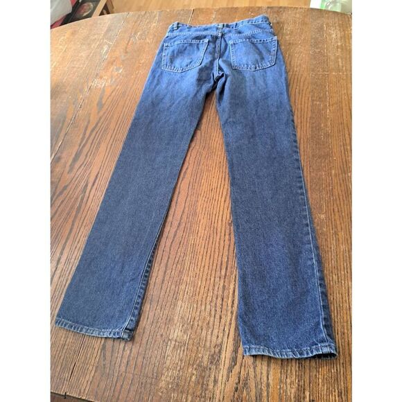 Size 14S Place Straight Leg Cotton Denim Blue Jeans with Adjustable Waist - Picture 2 of 3